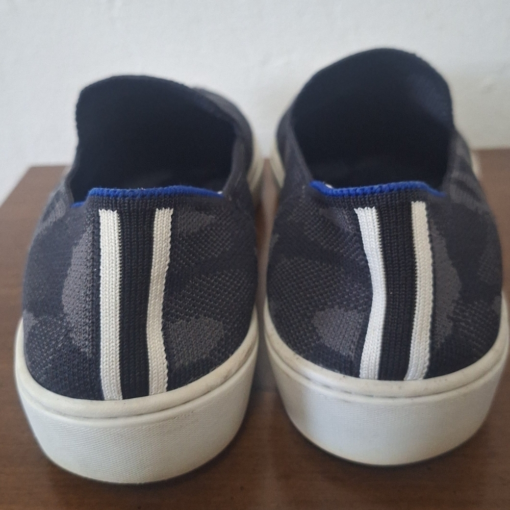 Rothy's The Original Slip On Sneakers Shoes Gray Camo Camouflage Retired Size 9 - Picture 9 of 14